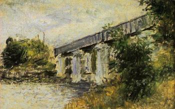 Claude Oscar Monet : The Railway Bridge at Argenteuil II